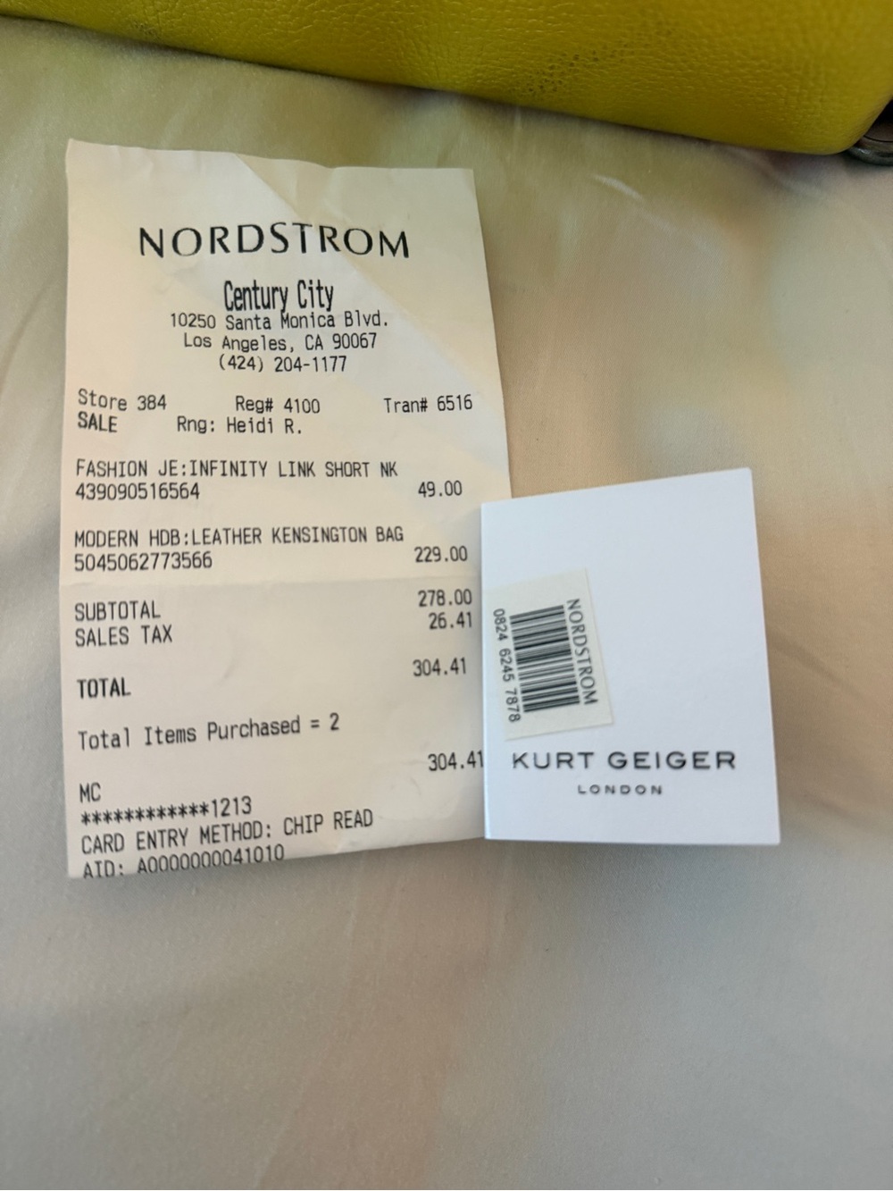 Kurt Geiger Rainbow Diagonal Stripe Leather Shoulder Bag - Picture 9 of 9